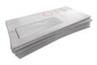 Stack of white envelopes