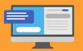 graphic drawing of a computer with text boxes