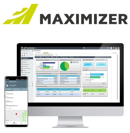 Maximizer Logo and Interface