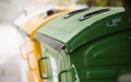 assortment of commercial waste bins