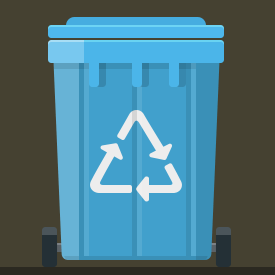Recycling button