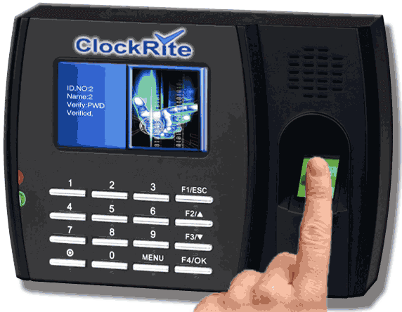 clockrite fingerprint clocking in terminal